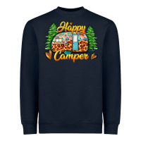 Navy happy camper Heavyweight Sweatshirt - Zillion Design Studio