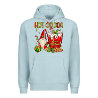 Blue Mist Christmas gnome hot cocoa Premium Hoodie - MaliasSmallBusiness