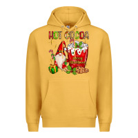 Mustard Christmas gnome hot cocoa Premium Hoodie - MaliasSmallBusiness