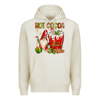 Oatmeal Heather Christmas gnome hot cocoa Premium Hoodie - MaliasSmallBusiness