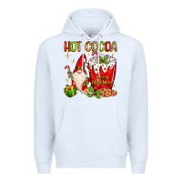 White Christmas gnome hot cocoa Premium Hoodie - MaliasSmallBusiness
