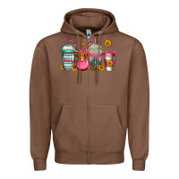 Chestnut longhaired cow coffee cups Zipper Hoodie - Jasminsmagicworld