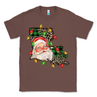 Chestnut Louisiana map christmas santa Classic Tee - FaDigitalArtStudio