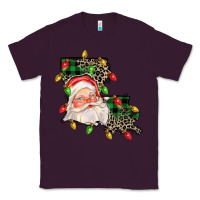 Plum Louisiana map christmas santa Classic Tee - FaDigitalArtStudio