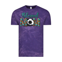 Cloud Purple western blessed mom with soccer Vintage Tee - texasbilliewilder
