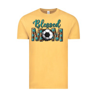 Vintage Mustard western blessed mom with soccer Vintage Tee - texasbilliewilder