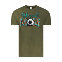 Vintage Olive western blessed mom with soccer Vintage Tee - texasbilliewilder