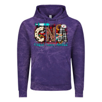 Cloud Purple Christmas cna certified nursing assistant Vintage Hoodie - JahusDesignShop