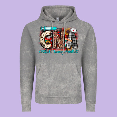 Christmas Cna Certified Nursing Assistant Vintage Hoodie Designed By Jahusdesignshop