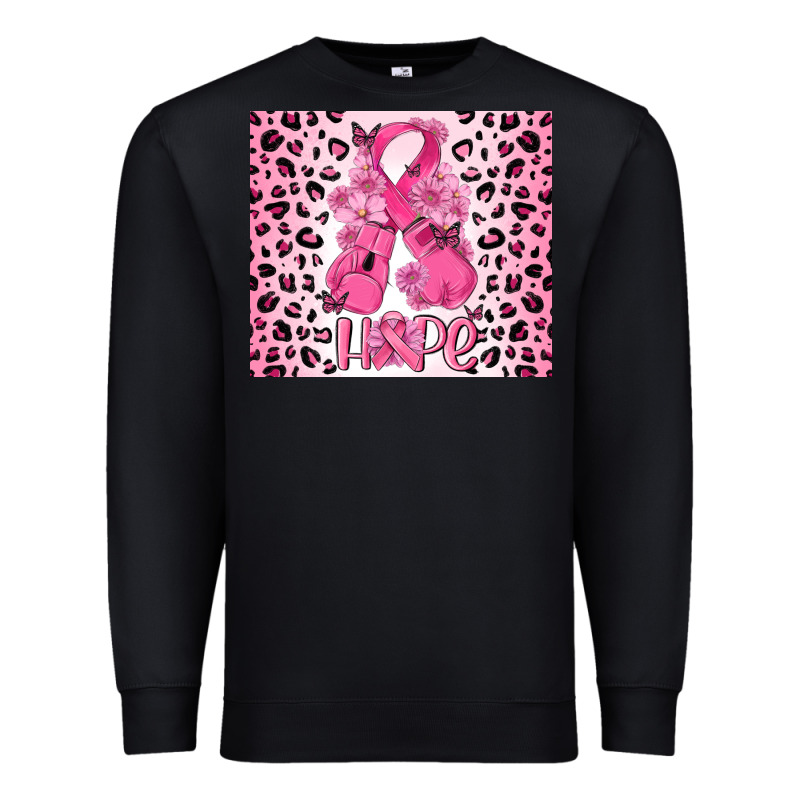 Breast Cancer With Boxing Gloves Premium Sweatshirt by MaliasSmallBusiness | Teevron