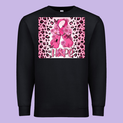 Breast Cancer With Boxing Gloves Premium Sweatshirt Designed By Maliassmallbusiness