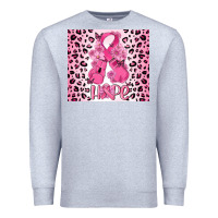 Heather Grey breast cancer with boxing gloves Premium Sweatshirt - MaliasSmallBusiness