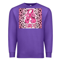 Purple breast cancer with boxing gloves Premium Sweatshirt - MaliasSmallBusiness