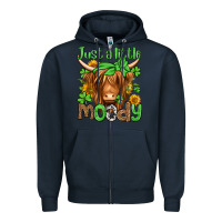 Navy just a little moody st patricks day Zipper Hoodie - Jasminsmagicworld