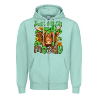 Seafoam just a little moody st patricks day Zipper Hoodie - Jasminsmagicworld