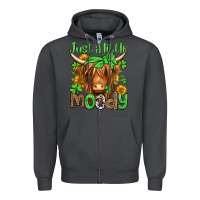 Smoke just a little moody st patricks day Zipper Hoodie - Jasminsmagicworld