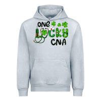 Heather Grey St. Patrick's Day One Lucky Cna Urban Hoodie - RanaPortraitStore