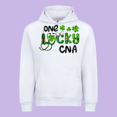 St. Patrick's Day One Lucky Cna Urban Hoodie Designed By Ranaportraitstore