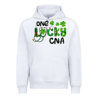 White St. Patrick's Day One Lucky Cna Urban Hoodie - RanaPortraitStore