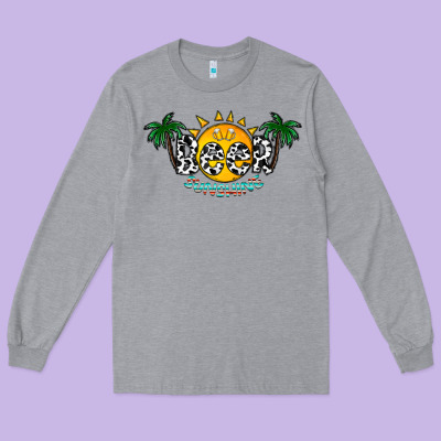 Beer Sunshine Long Sleeve Tee Designed By Cowhidedigitalart