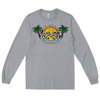 Heather Grey beer sunshine Long Sleeve Tee - CowhideDigitalArt