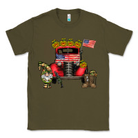 Army Green america soldier truck Classic Tee - CowhideDigitalArt