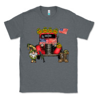 Charcoal Heather america soldier truck Classic Tee - CowhideDigitalArt