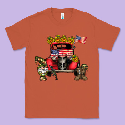America Soldier Truck Classic Tee Designed By Cowhidedigitalart