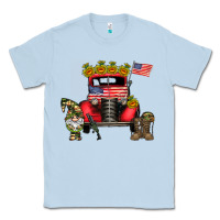 Dusty Blue america soldier truck Classic Tee - CowhideDigitalArt