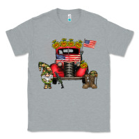 Heather Grey america soldier truck Classic Tee - CowhideDigitalArt