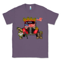 Lavender america soldier truck Classic Tee - CowhideDigitalArt