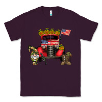 Plum america soldier truck Classic Tee - CowhideDigitalArt