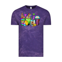 Cloud Purple nail art coffee cups Vintage Tee - Zillion Design Studio