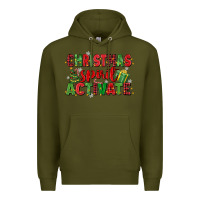 Army Green christmas spirit activate Premium Hoodie - MaliasSmallBusiness