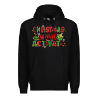 Black christmas spirit activate Premium Hoodie - MaliasSmallBusiness