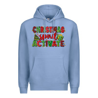 Colony Blue christmas spirit activate Premium Hoodie - MaliasSmallBusiness
