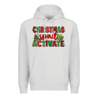 Dove Grey christmas spirit activate Premium Hoodie - MaliasSmallBusiness