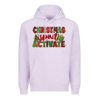 Lilac christmas spirit activate Premium Hoodie - MaliasSmallBusiness