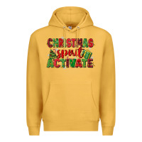 Mustard christmas spirit activate Premium Hoodie - MaliasSmallBusiness