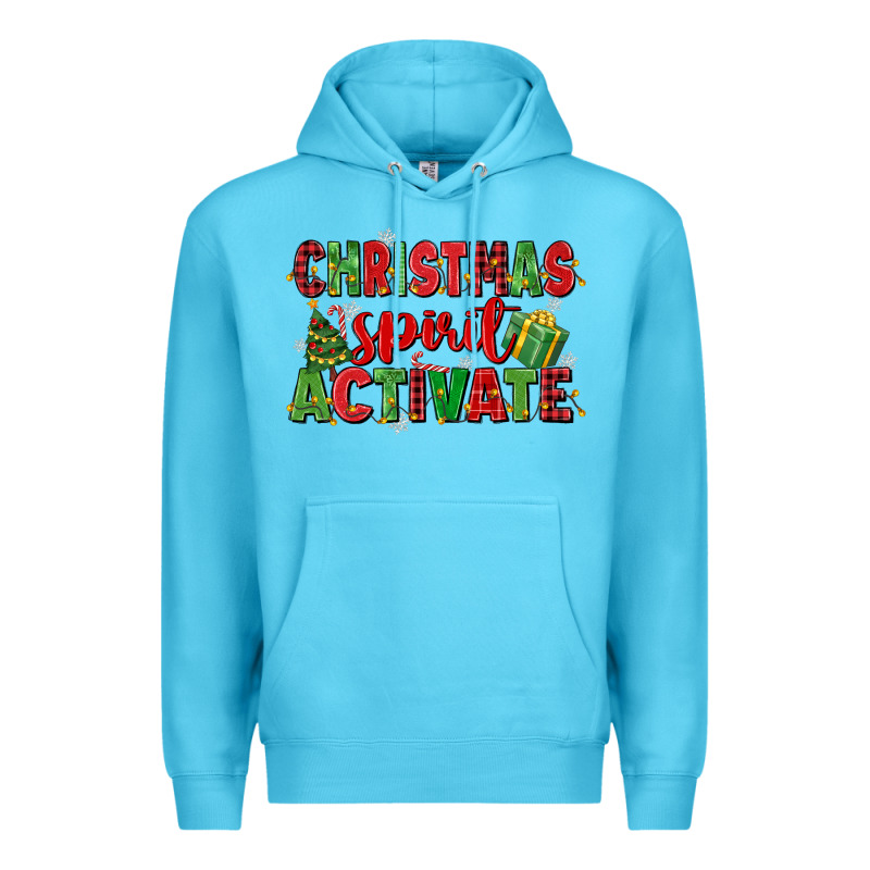 Christmas Spirit Activate Premium Hoodie by MaliasSmallBusiness | Teevron