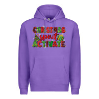 Purple christmas spirit activate Premium Hoodie - MaliasSmallBusiness