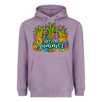 Lavender hello summer pineapple Heavyweight Hoodie - Jasminsmagicworld