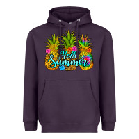 Plum hello summer pineapple Heavyweight Hoodie - Jasminsmagicworld