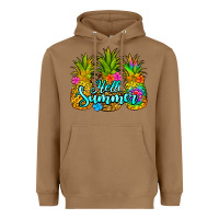 Toasted Coconut hello summer pineapple Heavyweight Hoodie - Jasminsmagicworld