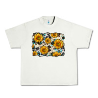 Pistachio cowhide sunflower pattern Urban Heavy Tee - Zillion Design Studio