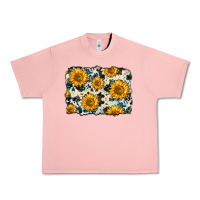Salmon cowhide sunflower pattern Urban Heavy Tee - Zillion Design Studio