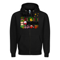 Black santa's favorite mama Zipper Hoodie - AdoDesignShop