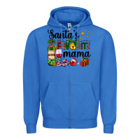True Royal santa's favorite mama Zipper Hoodie - AdoDesignShop