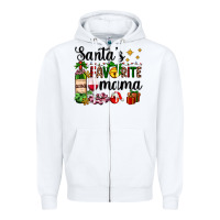 White santa's favorite mama Zipper Hoodie - AdoDesignShop