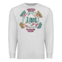 Dove Grey i am inspiration Premium Sweatshirt - MaliasSmallBusiness
